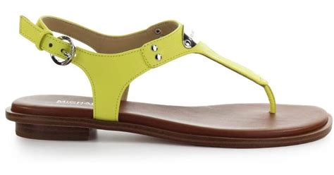 michael kors sandals lime green